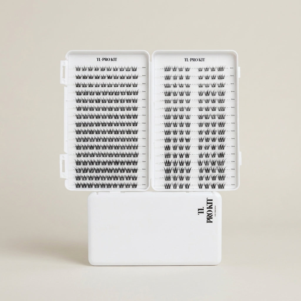 individual false lashes set with case